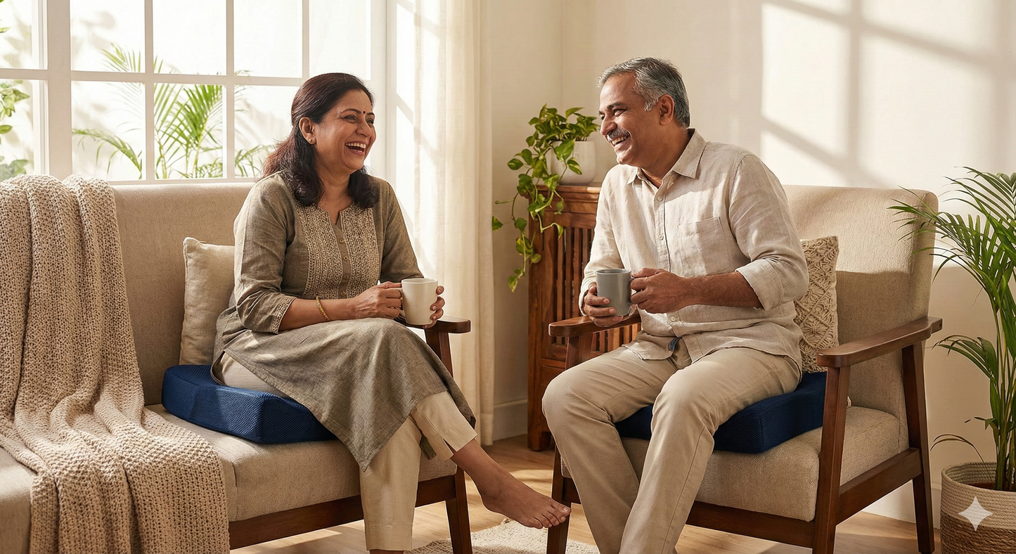 “Tailbone & Lower Back Pain Relief – Gel Infused Orthopaedic Seat Cushion”