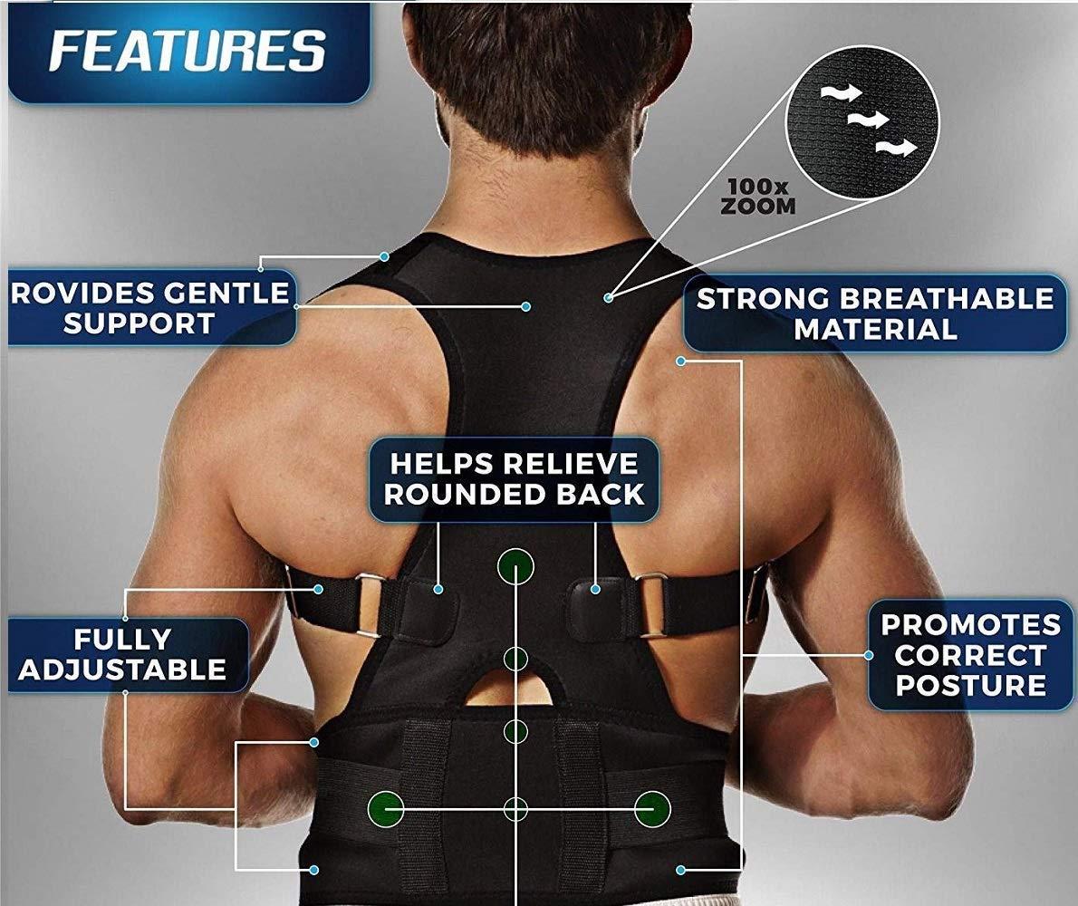 “Posture Corrector Belt for Back, Shoulder & Neck Pain Relief – Adjustable Support Brace for Straight Posture”