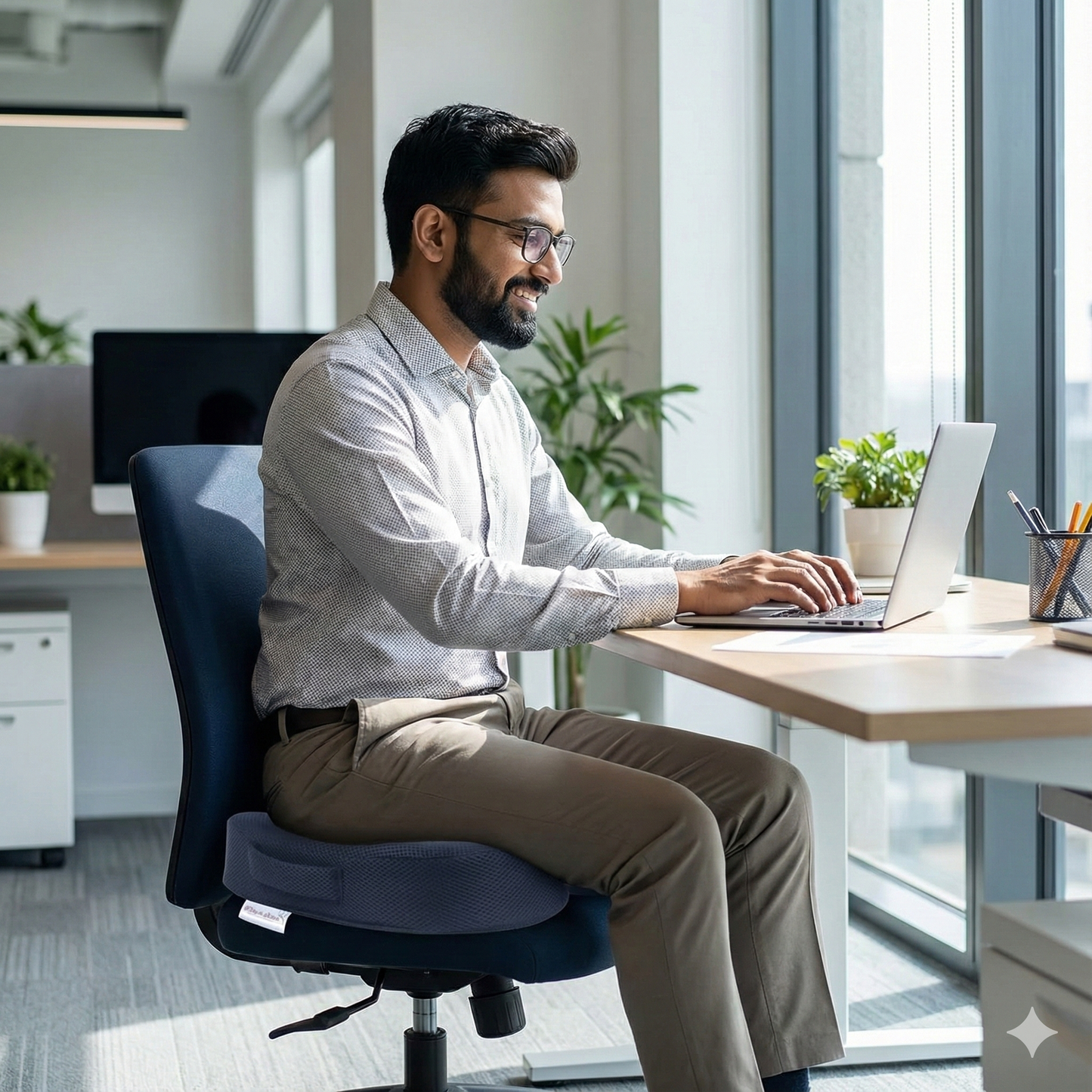 “Tailbone & Lower Back Pain Relief – Gel Infused Orthopaedic Seat Cushion”