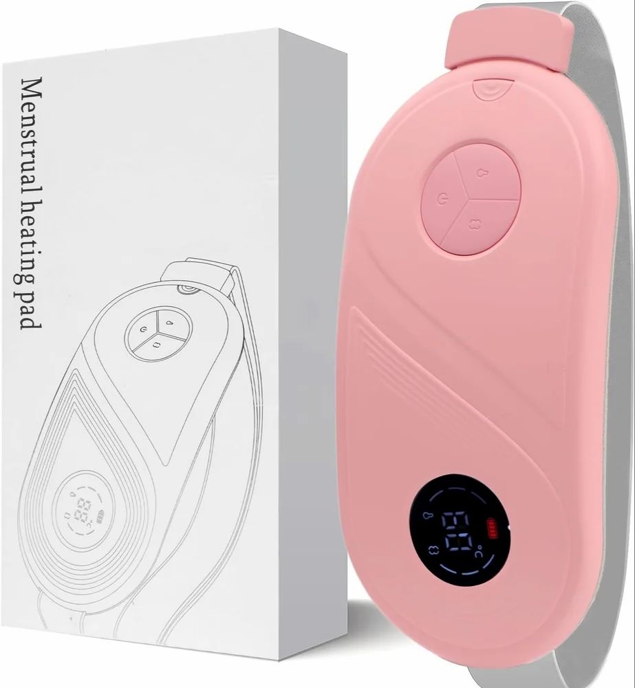 Intelligent Menstrual Heating Pad for Period Pain Relief | Fast Heating + Vibration Massage