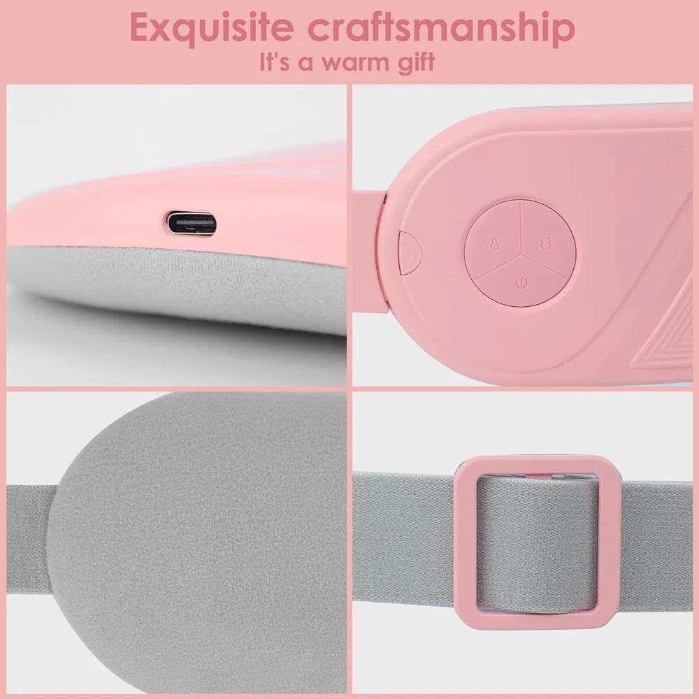 Intelligent Menstrual Heating Pad for Period Pain Relief | Fast Heating + Vibration Massage