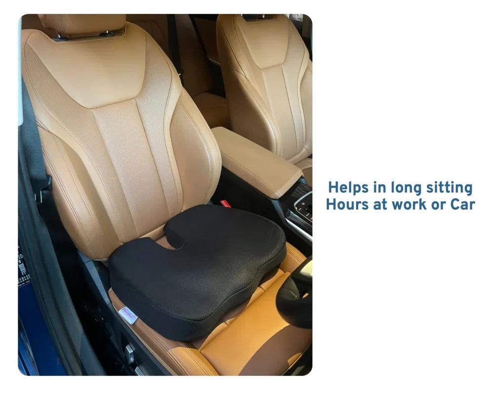 “Tailbone & Lower Back Pain Relief – Gel Infused Orthopaedic Seat Cushion”